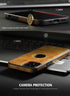 Luxury Leather Business Phone Case for iPhone 13 (2021, 6.1”) - Ultra Slim, Scratch Resistant, Anti-Slip (Brown)