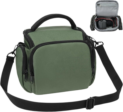 Ainiv DSLR Camera Bag, Waterproof Anti-Shock SLR Camera Case, Large Adjustable Shoulder Strap