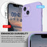 CellEver Heavy-Duty Silicone Case for iPhone 14, Military Drop Protection, Camera Shield, Scratch-Free Interior - Light