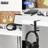Jeffdad Metal Headphone Hook, Headphone Hanger with Double Hooks, Universal Aluminum Alloy Gaming Headphone Stand Under