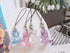 Meefisher 2 PCS Blue Bear Flower Beaded Mobile Phone Charms Lanyard Aesthetic Sweet Cute Phone Wrist Strap Anti-Lost