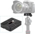 Neewer Pack of 2 PU-50 50 mm Universal Metal Quick Release Plate with 1/4 Inch Screw for Camera Tripod