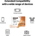 Silicon Power 256GB Micro SD Card U3 SDXC with Adapter for Nintendo Switch, Cams, Drones - Up to 100MB/s High Speed