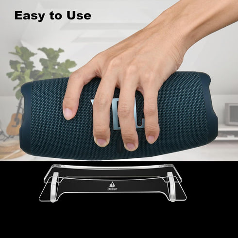 TXEsign Desktop Stand Compatible with Charge 5, Charge 4, Charge 3 Bluetooth Speaker, Acrylic Table Holder Speaker