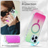 CASEOWL iPhone 15 Pro Max Case, Compatible with MagSafe, Clear Cute Glitter Card Protective Cover for Women and Girls