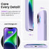 ORNARTO 14 6.1, 3 6.1 Inch-Pastel Compatible with iPhone Case Slim Liquid Silicone Layers Full Phone Covered Soft Gel