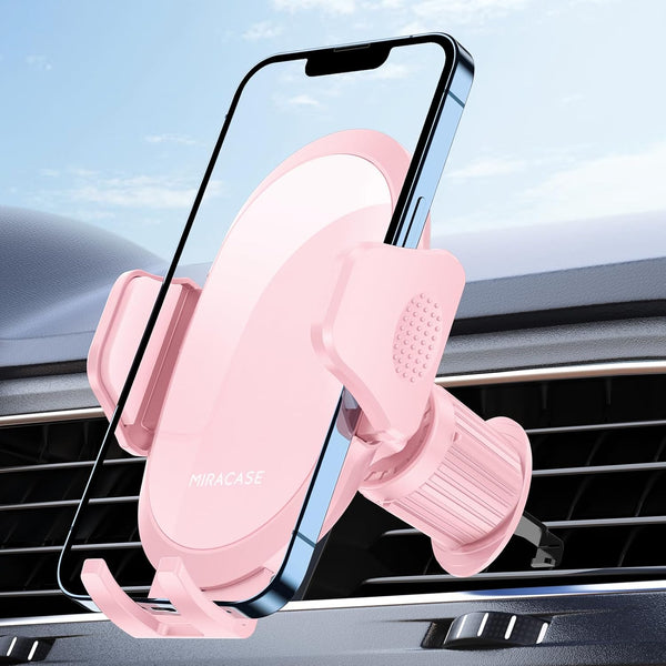 Miracase Phone Holders for Car with Metal Hook Clip, Air Vent Cell Phone Mount, Hands-Free Universal Cradle for iPhone