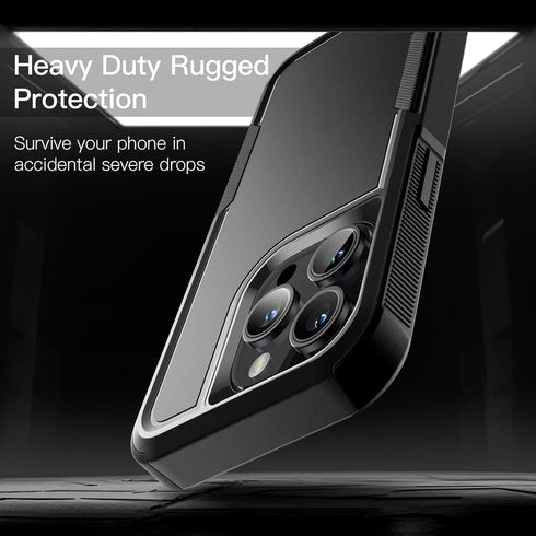JETech 15 6.1-Inch, Case for iPhone Pro Heavy Duty Dual-Layer Rugged Protection, Shockproof Protective Tough Phone