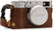 MegaGear MG1895 Genuine Leather Camera Half Case for Fujifilm X100V - Brown