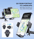Car Phone Holder, Universal CD Slot Phone Mount, Hands Free Adjustable Phone Mount for All iPhone & Android Phones