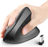 iClever Ergonomic Mouse - WM101 Wireless Vertical Mouse with 6 Buttons and Adjustable DPI for Laptop, Computer, Gray