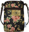 Tainada Women Crossbody Shoulder Travel Zippered Wallet Purse Clutch Phone Bag with Detachable Strap, Floral Pattern