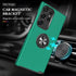 Galaxy S24 Ultra Case, Military Grade Shockproof Protective Case with Built-in Ring Holder Kickstand (Dark Green)