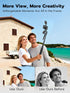 USKEYVISION 70" 360 Recording/Photography(UT-02) Multifunctional Phone Tripod for iPhone with Light, Extendable Selfie