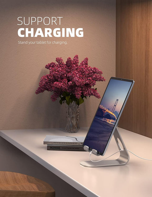 Lamicall 4-13" 11, 9.7, 10.5, 12.9 Tablet Stand, Adjustable Tablet Holder - Desktop Stand Dock Holder for Tablets, iPad