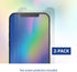 max Protection HD Screen Protector, 2 Pack Tempered Glass for Apple iPhone 12 Mini, Case Friendly