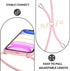 UEEBAI 13 6.1 inch, Crossbody Lanyard Phone case for iPhone Silicone Phone Cover with Adjustable Necklace Strap Soft