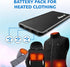 Vida IT Slim 5V 2A Power Bank for Heated Vest Rechargeable Heated Jacket Battery Pack Pocket Size Thin 5000mAh Portable USB Charger for Heated Clothing, Scarf, Coat, Pants, Cell Phone USB-C Power Pack