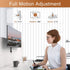 JOY worker Height Adjustable Cubicle Monitor Mount, 13"-34" Hanger, VESA 75*75/100*100mm, Black, Holds Up to 17.6 lbs