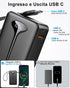 Hosgubo 10000mAh 2025 22.5W 3 Pack Power Bank, Portable Charger USB C, Fast Charging Power Bank with Built in Cable