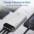 Power Bank 10000mAh Portable Charger with 2 USB 2.4 A Outputs and USB C Input, Compatible with Huawei, iPhone 12 11 X,