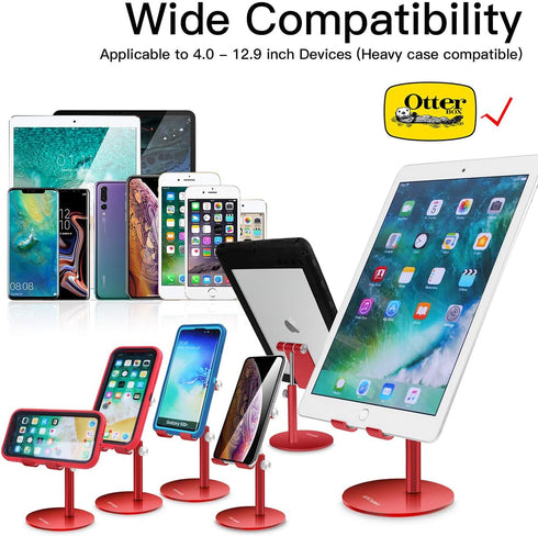 AICase Phone/Tablet/iPad(4-13 inch), Adjustable Tablet/Phone Stand, Telescopic Adjustable iPad Stand Holder,Universal