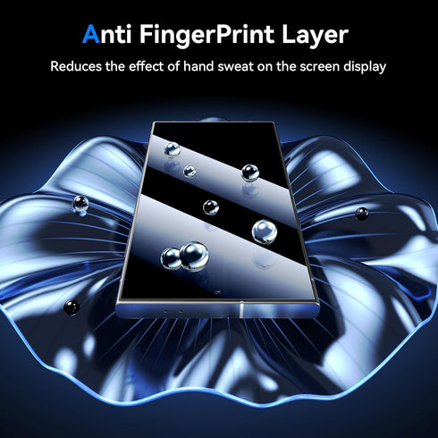 MOCOLL Tempered Glass Screen Protector for Samsung Galaxy S24 Ultra with Camera Lens Protector, Full Coverage [100%
