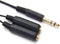 SiYear 6.35mm 1/4 inch Male Plug Stereo to 2 Dual 1/4 "TRS Female Jack Connector | Audio Speaker Cable, Y Splitter