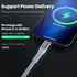 Fasgear 6ft USB-C to Lightning Cable, MFi Certified, Fast Charger for iPhone 11-14, iPad, AirPods Pro - Grey