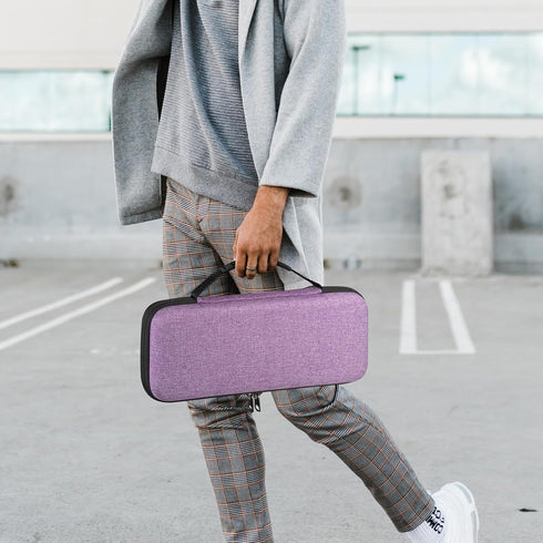 Geekria K380 Keyboard + M350 Mouse Combo Carrying Case, Protective Travel Bag for Logitech Pebble 2 Combo, Lavender