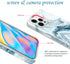 JIAXIUFEN Gold Sparkle Glitter Case for iPhone 12 and 12 Pro, Slim Shockproof TPU Soft Rubber Cover (6.1 inch, Blue)