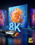 8K 25 48Gbps 2.1 10K 8K@60Hz, 4K@120Hz TV/Laptop/Monitor/PS-5/X-box/Projector/Entertainment, Snowkids HDMI Cable FT