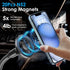 EEEKit Magnetic Gooseneck Phone Holder, Motorcycle Handlebar Mount, Compatible with iPhone MagSafe and Smartphones