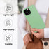 EMF Protection Liquid Silicone Shungite Case for iPhones - 5G Shield Reduction, Lightweight Protective Cover (Green, 13)