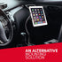 Macally Car Seat Rail Mount, Adjustable Gooseneck Tablet and Phone Holder for Vehicles