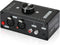 Stereo Audio Preamplifier - Black XLR Balanced RCA 3.5mm Input/Output Converter Adapter, Gain 20dB Phono Preamp