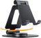Nulaxy 360 Rotating Cell Phone Stand, Fully Adjustable Foldable Desktop Holder, Compatible with All Phones, Black