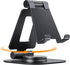 Nulaxy 360 Rotating Cell Phone Stand, Fully Adjustable Foldable Desktop Holder, Compatible with All Phones, Black