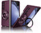 Magnetic Case for Galaxy Z Fold 5 5G, Lightweight Slim Fit Drop Protection Rugged Shockproof Cover - Wine Red