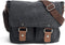 Waterproof Camera Bag/Case, Vintage Canvas Leather Trim DSLR SLR Shoulder Messenger Sling Bag for Nikon, Canon, Sony,