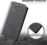 QLTYPRI for iPhone XR Case, Premium PU Leather Cover with Card Holder, Shockproof Flip Wallet Case - Black