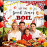 AIBIIN 7x5ft Let The Good Times Boil Backdrop Crawfish Boil Themed Birthday Backdrop Sea Lobster Birthday Party