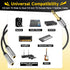 1/4 inch TS Mono Splitter Y Adapter, 6.35mm Mono Male to Dual Female Jack, Quarter inch Audio Speaker Splitter Cable