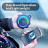Bluetooth Shower Speaker Waterproof, Portable Wireless Speaker with Louder Volume, Colorful Lights, Blue