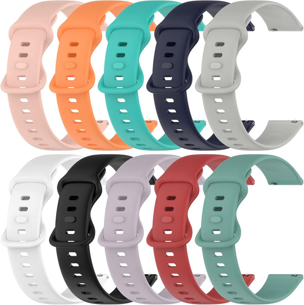 Chofit Compatible with Boquaw Watch Band, Soft Silicone Smart Watch Bands, Adjustable Quick Release Wristband