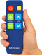 EZClicker TV Remote for Seniors, Extra Simple Big Button Remote (Blue) Works with