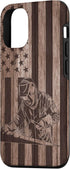 iPhone 13 Wood Welder American Flag USA Patriotic Welder Welding Case