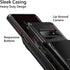 Vofolen Galaxy S10 Wallet Case - Scratch Resistant Dual Layer Protective Bumper with 4 Card Slots (Black)