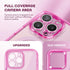 TIESZEN iPhone 15 Pro Max Case - Bright Pink, Dustproof, MagSafe Compatible, 9H Tempered Glass & Privacy Screen
