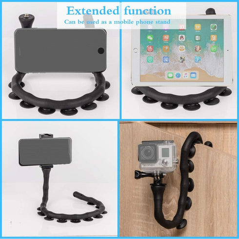 Cute Worm 360 Degree Rotating Cell Phone Holder, Flexible Mount with Suction Cup for iPhone, Samsung, LG, Nexus
